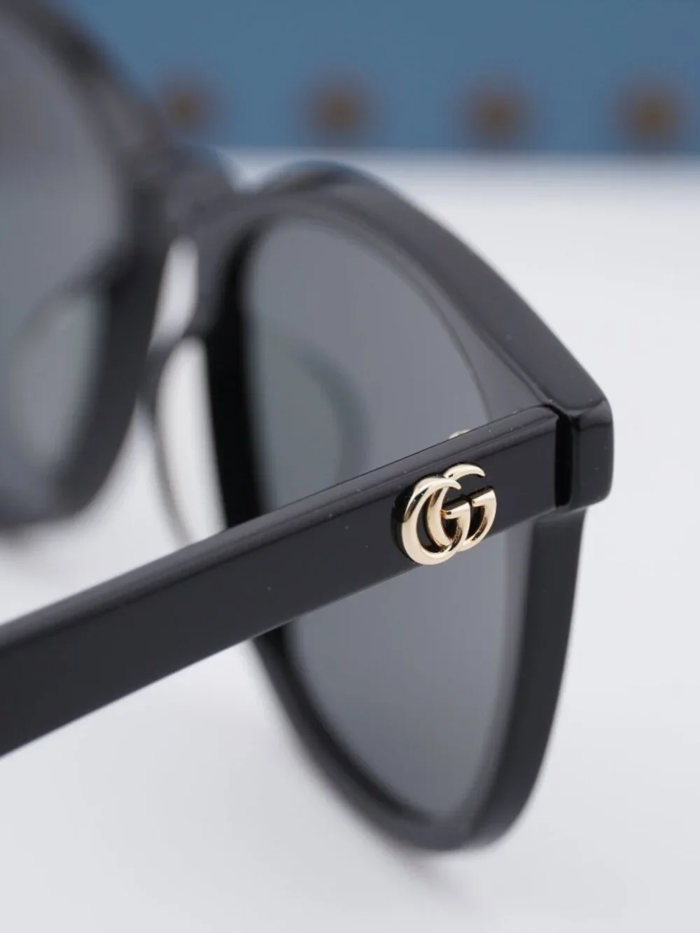 Gucci GG1001SK 001 Women Square Sunglasses - Black / Grey